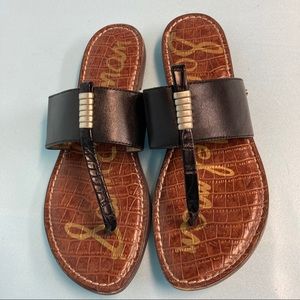 Sam Edelman Kaye Thong Sandal Size 7 black